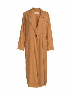 Women Free People Rae Linen Blend Duster Coat