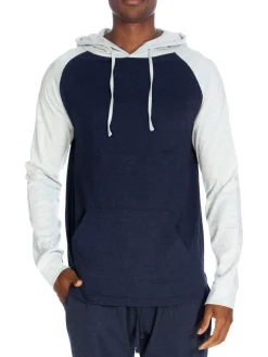 Unsimply Stitched Loungewear, Sleepwear & Robes|Raglan Hoodie Heather Navy