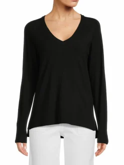 Women Bobeau Raglan Striped Sweater