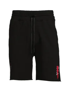 RTA Shorts|Raw Cuff Logo Shorts Black