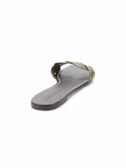BCBGMAXAZRIA Raysa Python Embossed Flat Sandals