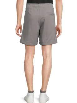 McQ Alexander McQueen Shorts|Redacted Logo Flat Front Shorts Grey