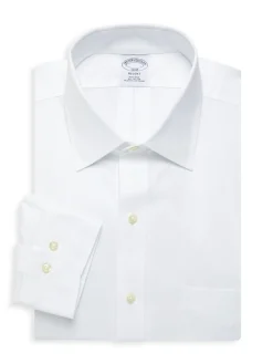 Brooks Brothers Dress Shirts|Regent Fit Non Iron Dress Shirt White