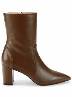 Stuart Weitzman Renegade Point Toe Leather Ankle Boots