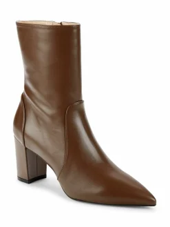Stuart Weitzman Renegade Point Toe Leather Ankle Boots
