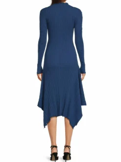 Women Kenzo Ribbed Asymmetric Sweater Dress