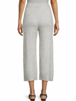 Women Bobeau Ribbed Cropped Pants