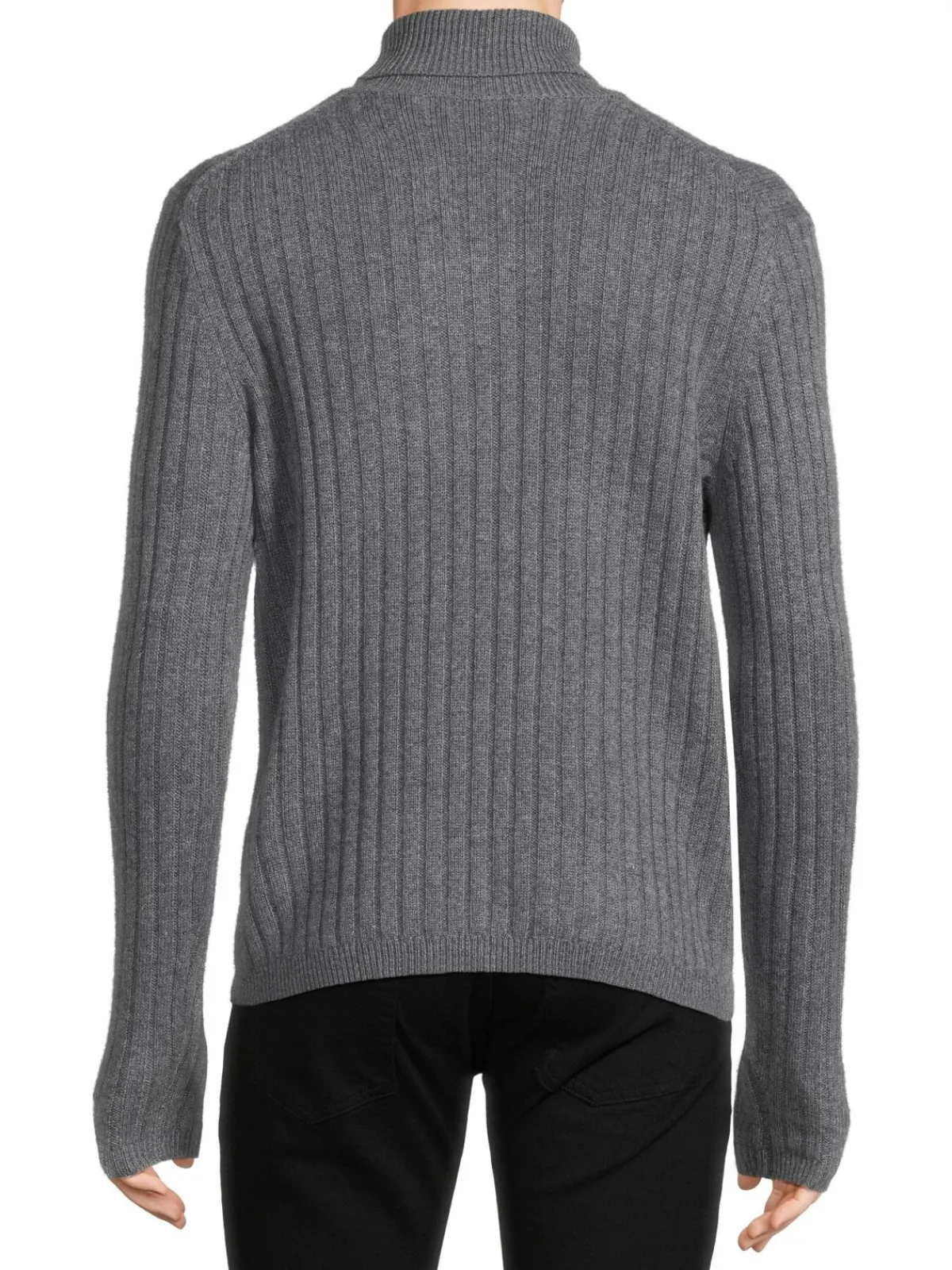 Saks Fifth Avenue Sweaters|Ribbed Merino Wool Blend Turtleneck Sweater