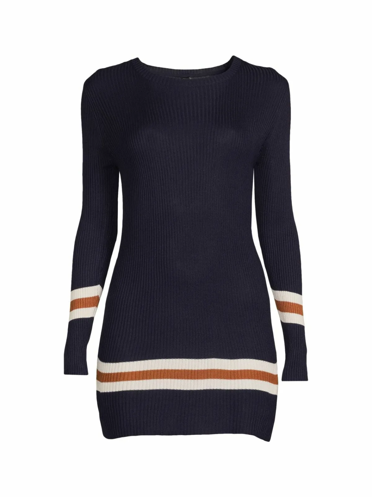 Women Renee C. Ribbed Striped Longline Sweater