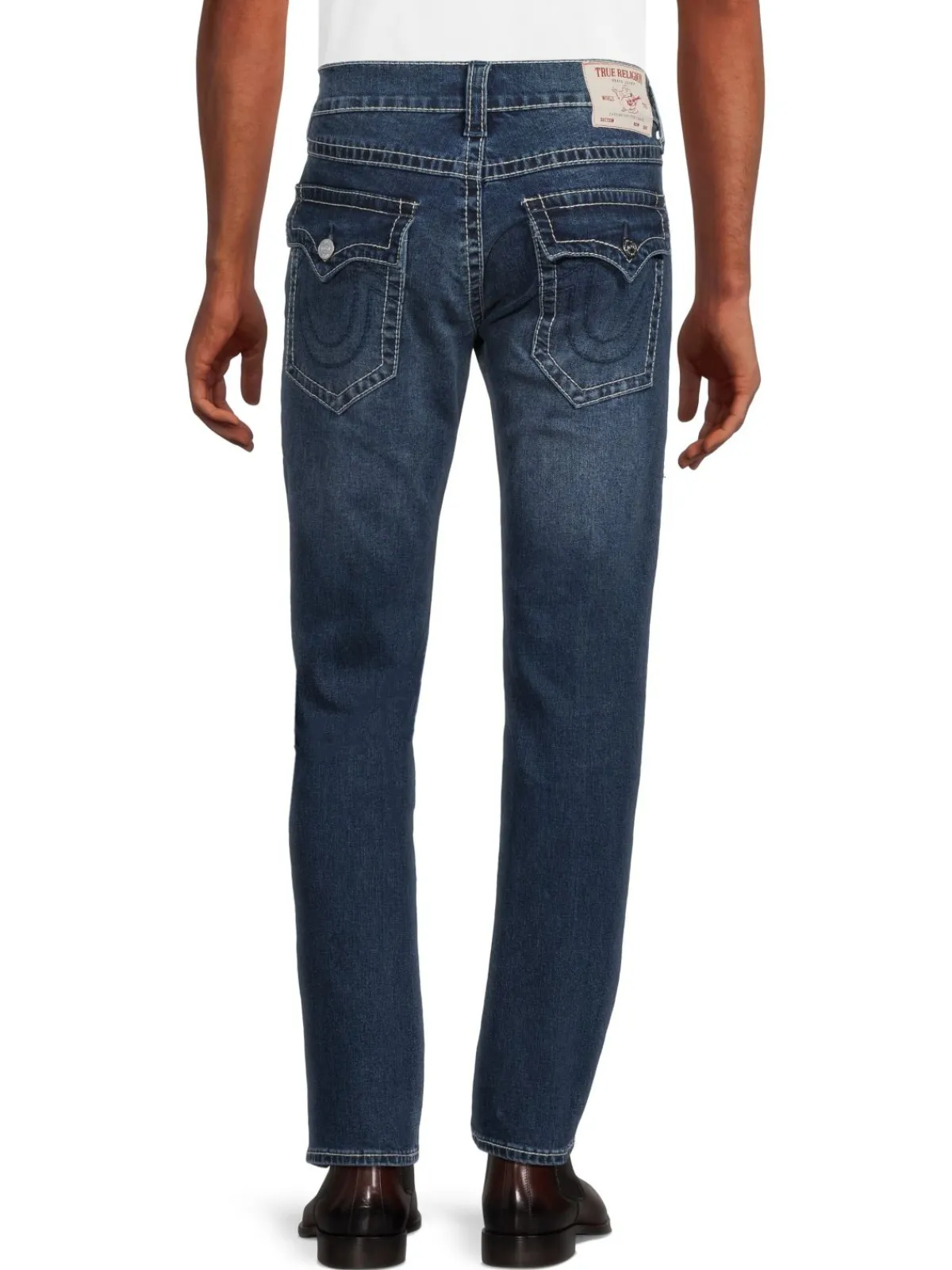 True Religion Jeans|Rocco High Rise Relaxed Skinny Jeans Dark Wash