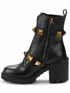 Valentino Garavani Rockstud Leather Platform Boots
