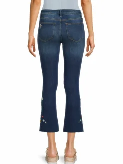 Women Driftwood Roxy High Rise Floral Ankle Flare Jeans