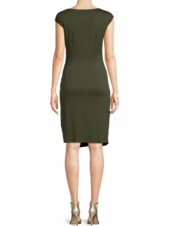 Women Renee C. Ruched Knit Sheath Dress