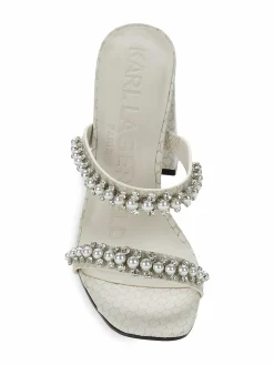 Karl Lagerfeld Paris Rudie Embellished Sandals