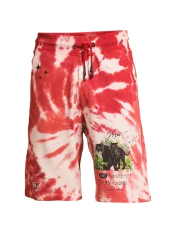 Prps Shorts|Rumen Tie Dye Shorts Red