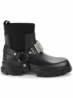 Karl Lagerfeld Paris Rylie Crystal Lug Sole Biker Boots