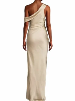 Women Jonathan Simkhai Sahar One Shoulder Satin Column Gown
