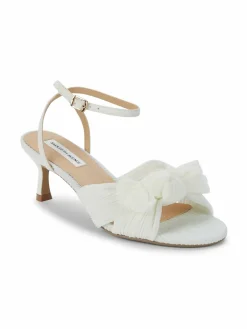 Saks Fifth Avenue Sammy Bow-Knot Leather Kitten Heel Sandals