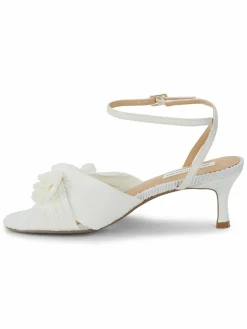 Saks Fifth Avenue Sammy Bow-Knot Leather Kitten Heel Sandals