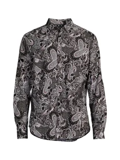 Robert Graham Casual Button-Down Shirts|Saunders Classic Fit Paisley Sport Shirt