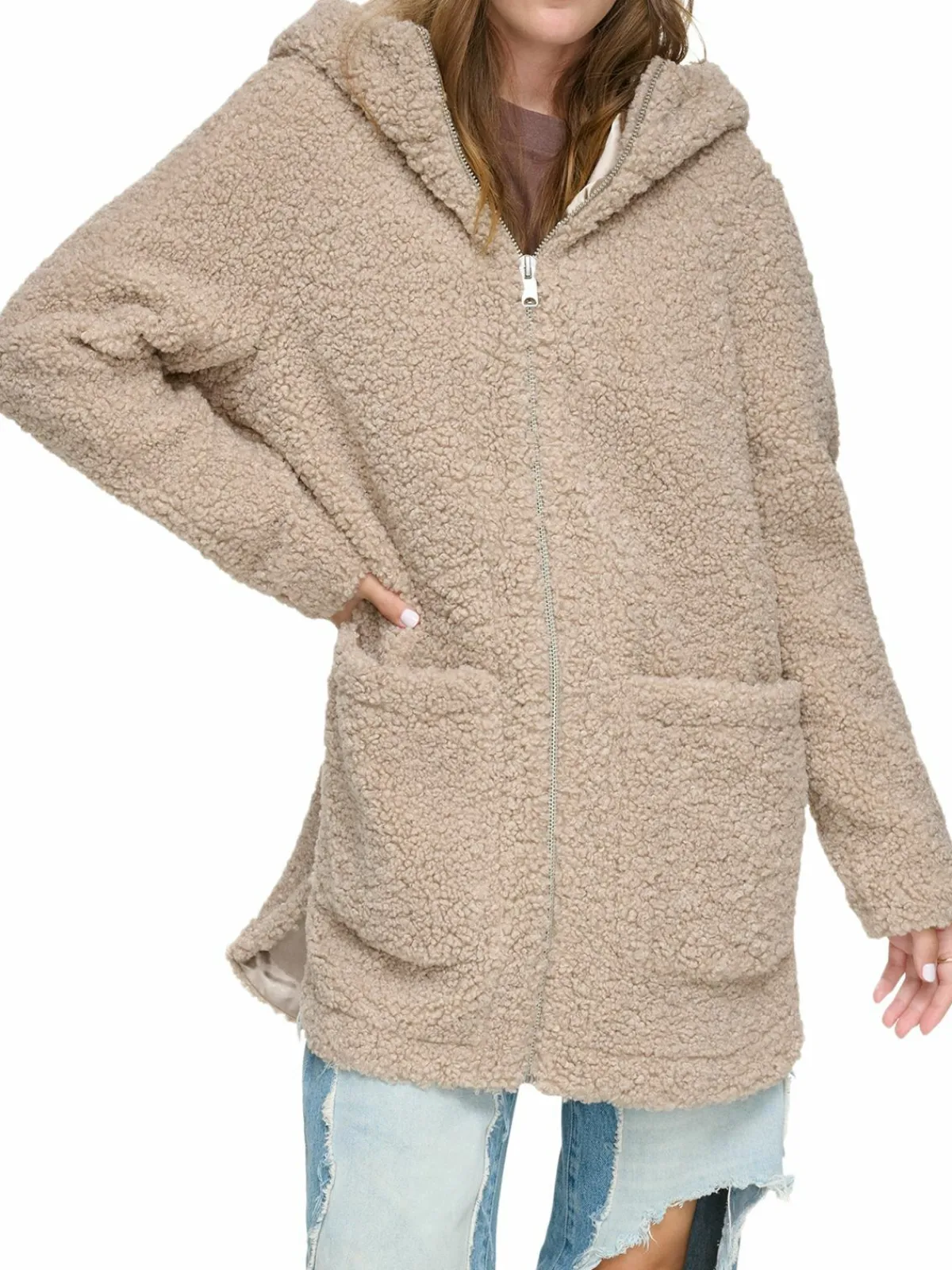 Women Andrew Marc Seneca Faux Fur Teddy Coat