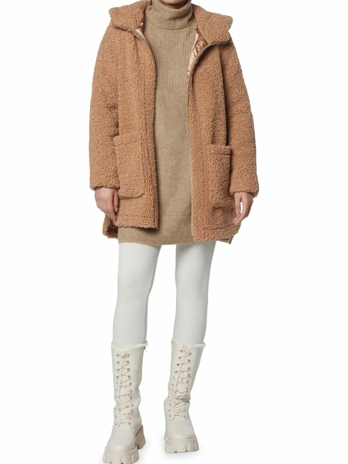 Women Andrew Marc Seneca Faux Fur Teddy Coat