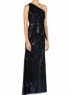 Women Rene Ruiz Collection Sequin One Shoulder Gown