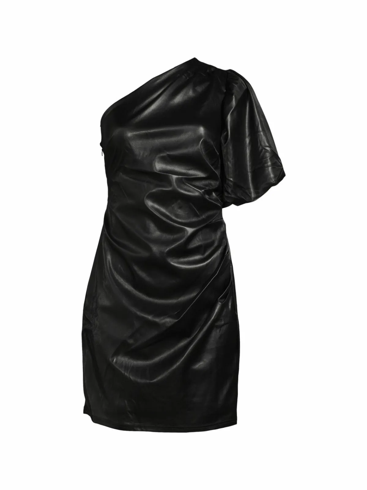 Women RACHEL Rachel Roy Shayna Faux Leather One-Shoulder Sheath Dress