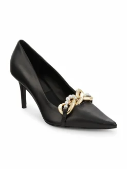 Karl Lagerfeld Paris Shea Curb Link Leather Pumps