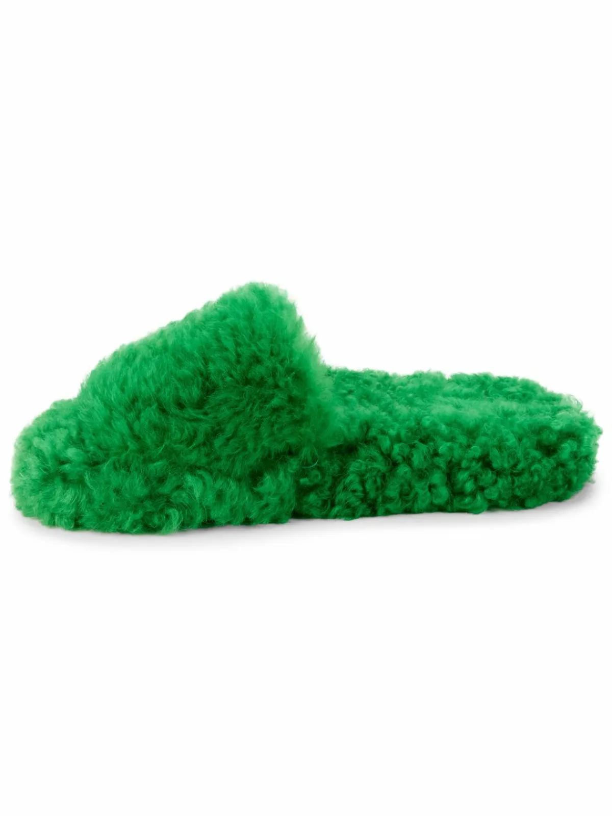 Bottega Veneta Shearling Platform Slides