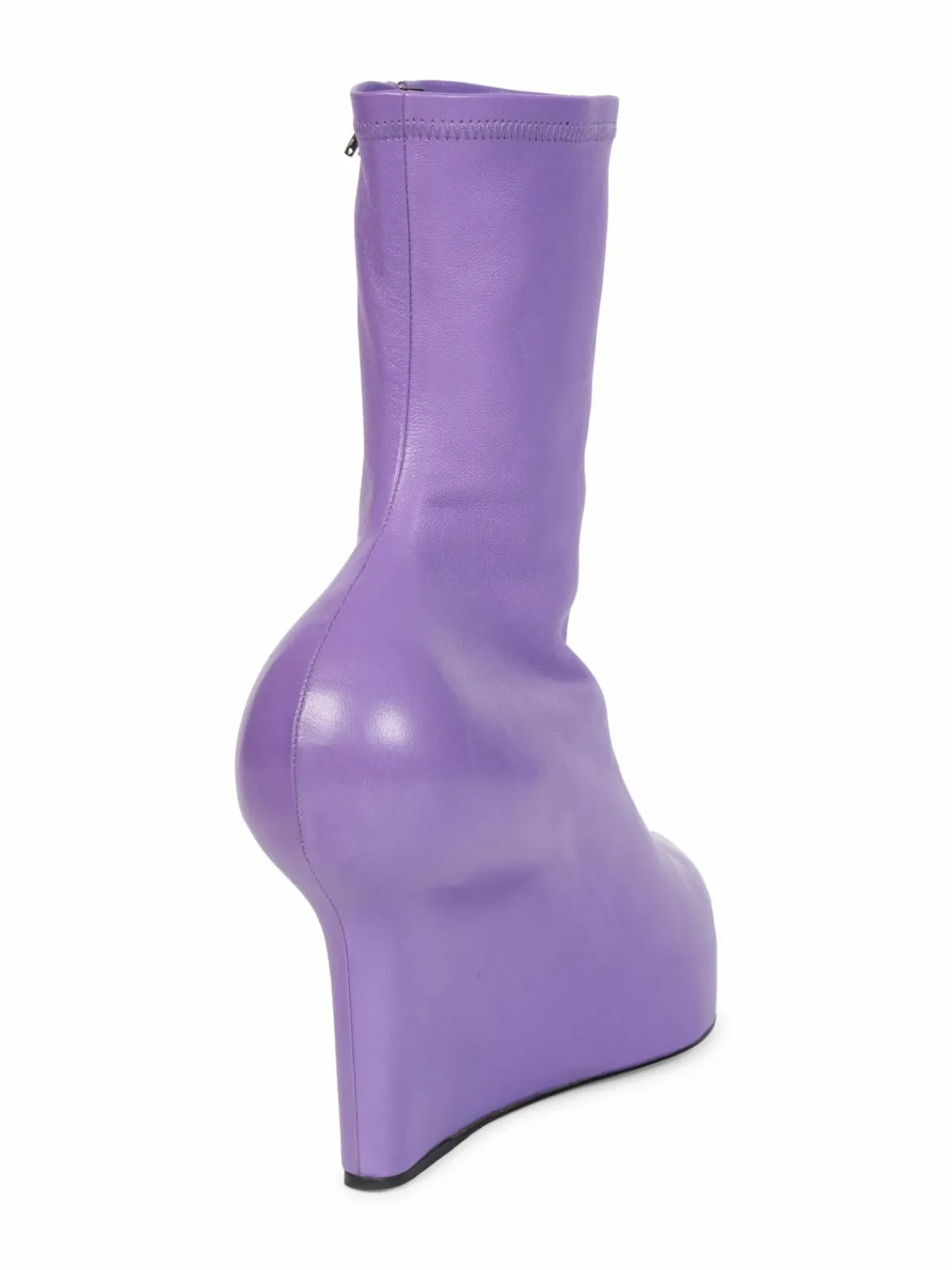 Givenchy Show Stretch Leather Wedge Ankle Boots