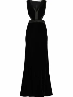 Women Alexander McQueen Silk Cutout Trumpet Gown