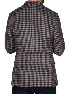 Original Penguin Blazers & Sportcoats|Slim Fit Checked Wool Blend Blazer Grey