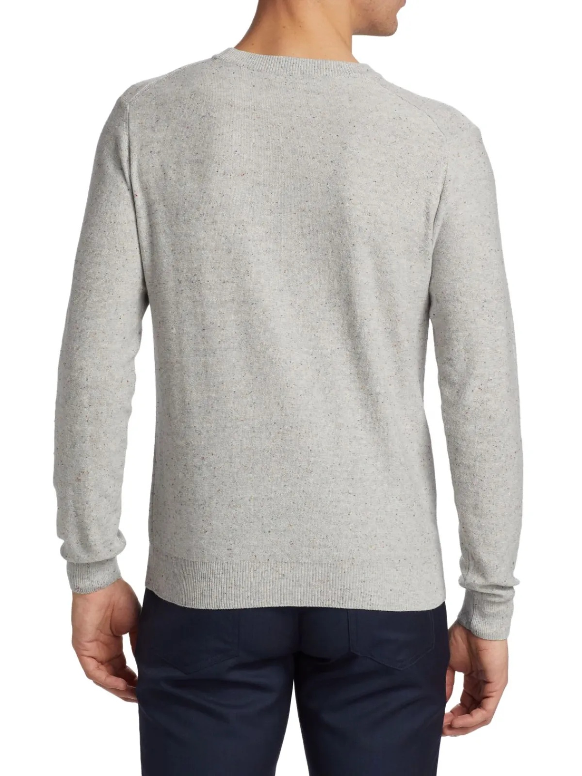 Saks Fifth Avenue Sweaters|Slim Fit Nep Crewneck Sweater Gull