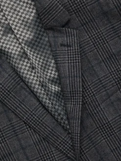 DOUGLAS & GRAHAME Blazers & Sportcoats|Slim Fit Plaid Blazer Grey