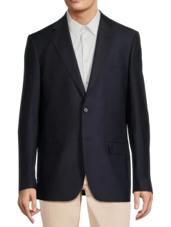 Tiglio Blazers & Sportcoats|Slim Fit Wool Blazer Blue