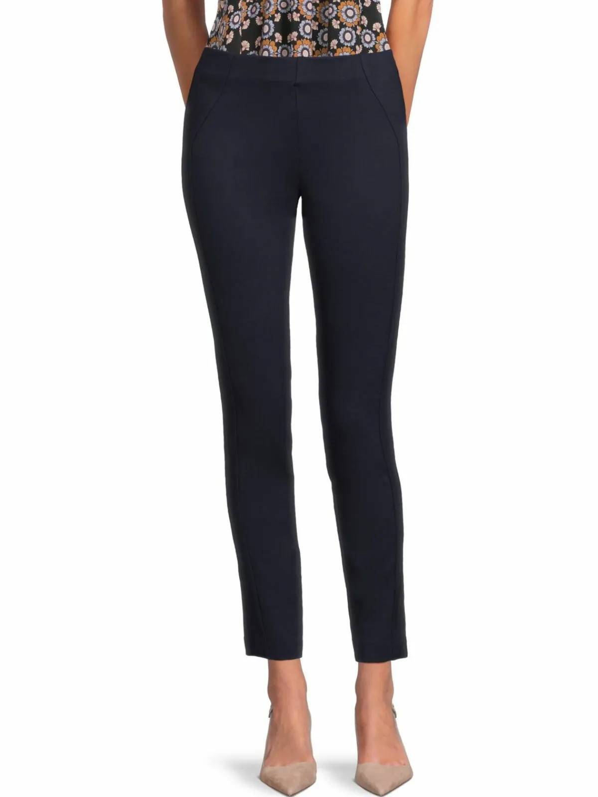 Women Saks Fifth Avenue Solid Ankle Skinny Pants