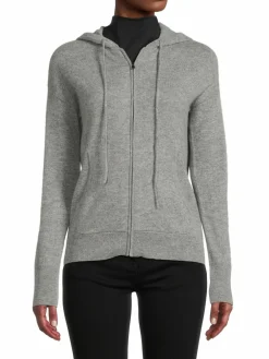 Women Amicale Solid Cashmere Hoodie