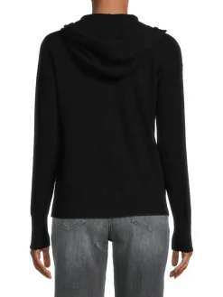 Women Amicale Solid Cashmere Hoodie