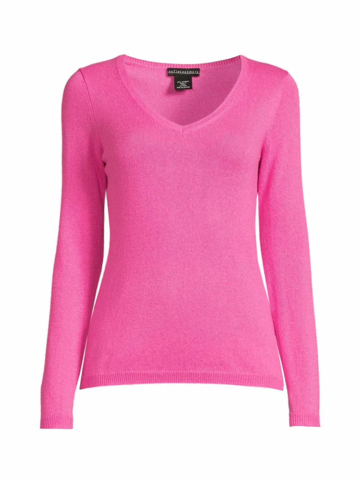 Women Sofia Cashmere Solid Cashmere Knit Sweater