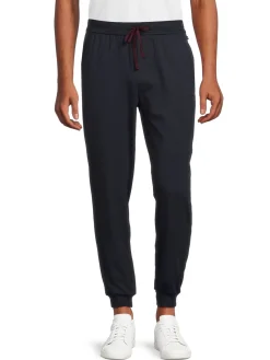 HUGO Loungewear, Sleepwear & Robes|Solid Drawstring Joggers Dark Blue