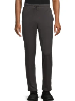 Avalanche Pants|Solid Drawstring Pants Deep Charcoal