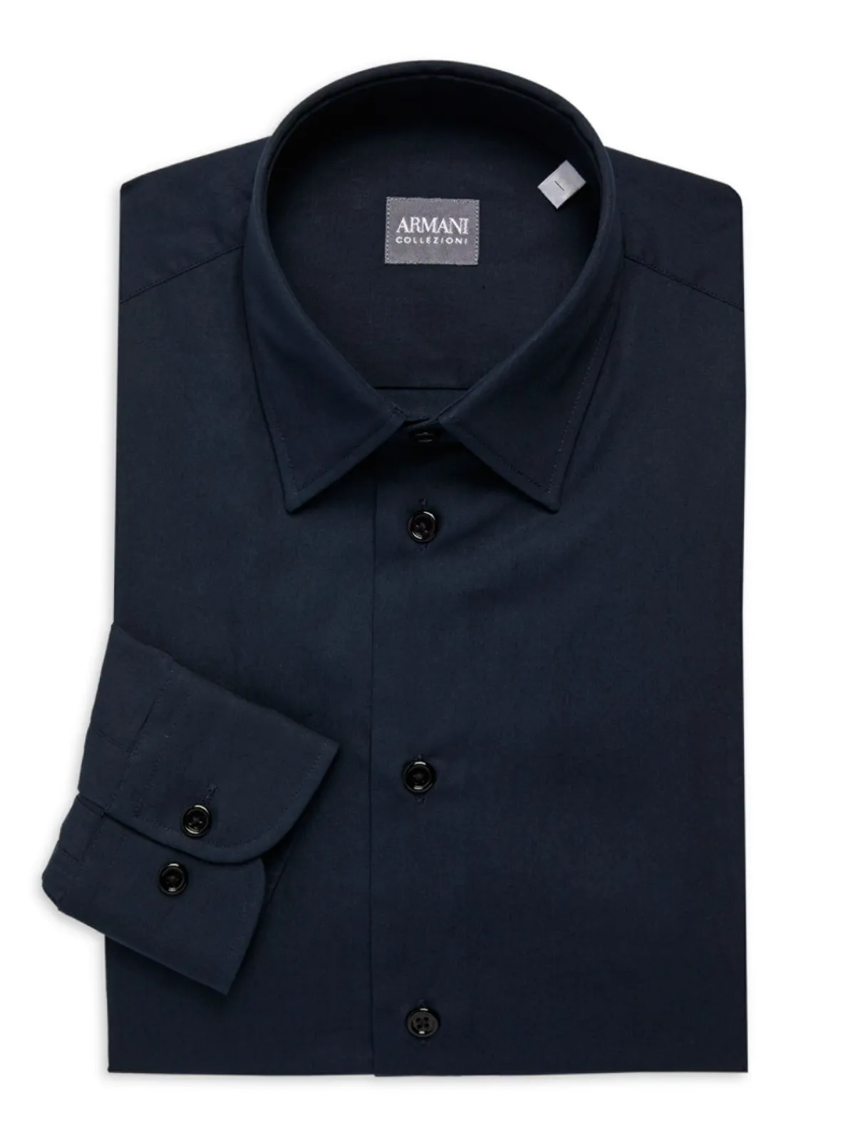 Armani Collezioni Dress Shirts|Solid Dress Shirt Grey