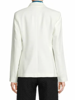 Women T Tahari Solid Single Button Blazer