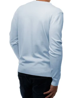 X Ray Sweaters|Solid V Neck Sweater Powder Blue