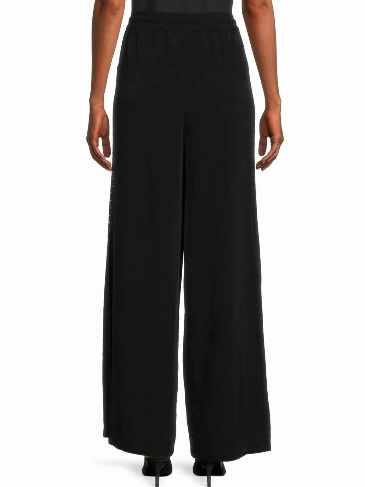 Women Karl Lagerfeld Paris Solid Wide Leg Pants