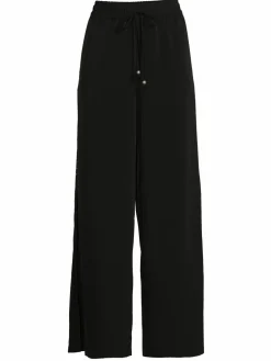 Women Karl Lagerfeld Paris Solid Wide Leg Pants