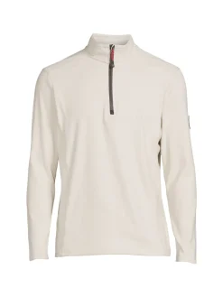 Avalanche Sweatshirts & Hoodies|Solid Zip Up Pullover Oatmeal Heather