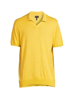 Good Man Brand Linen|Standard Fit Linen Blend Sweater Polo