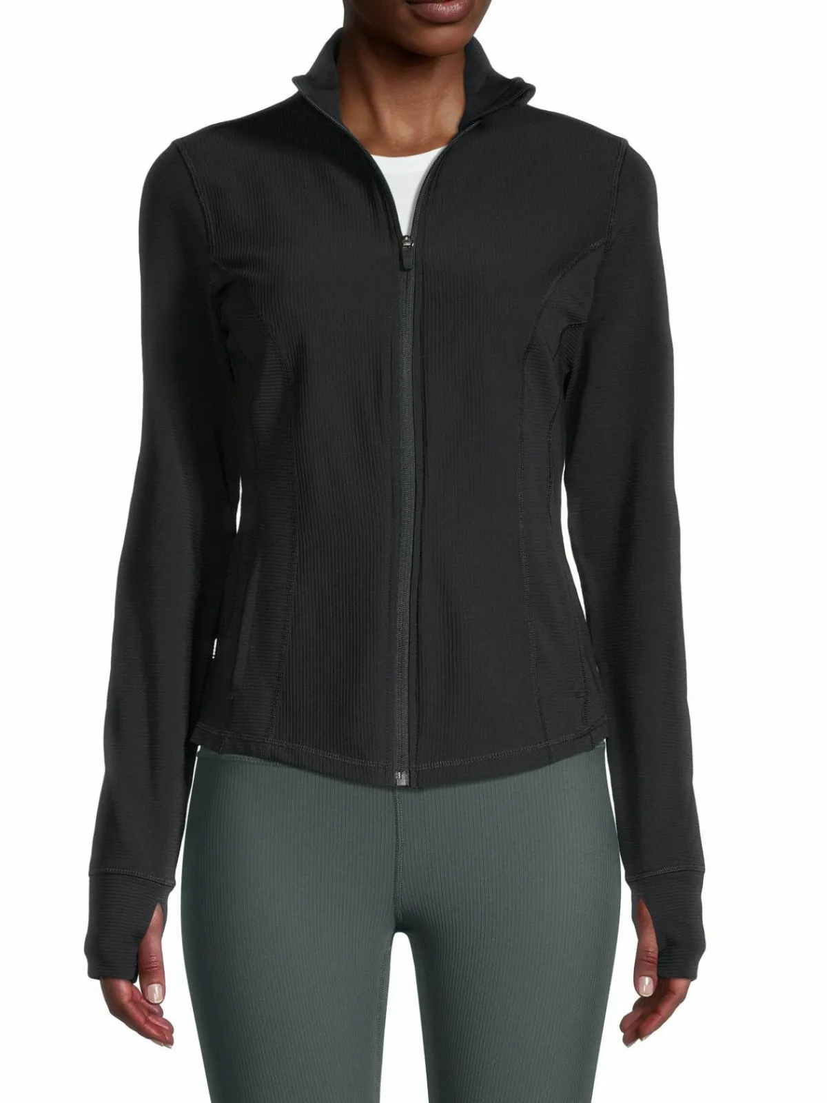 Women 90 Degree by Reflex Stand-Collar Zip-Front Jacket